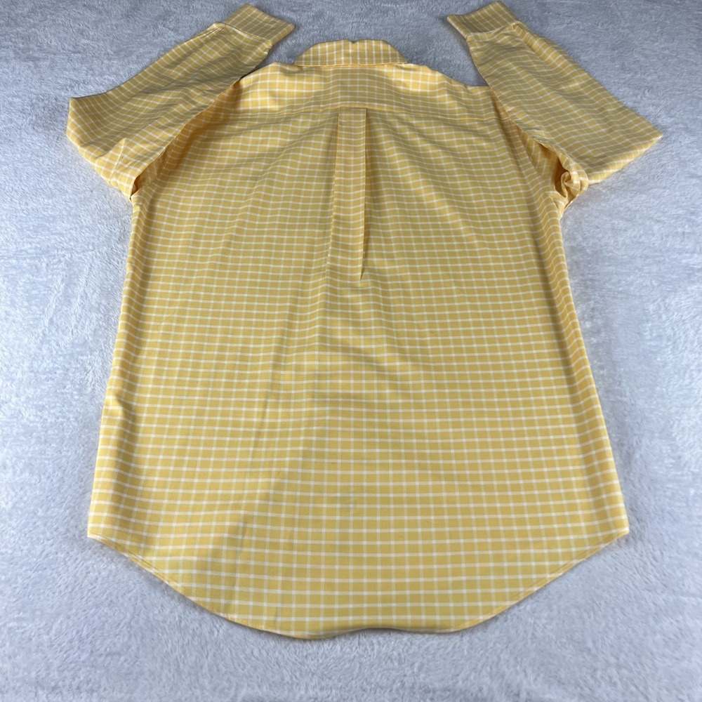 Brooks Brothers 346 Size Small Yellow Button Down Long Sleeve Shirt - Picture 10 of 10